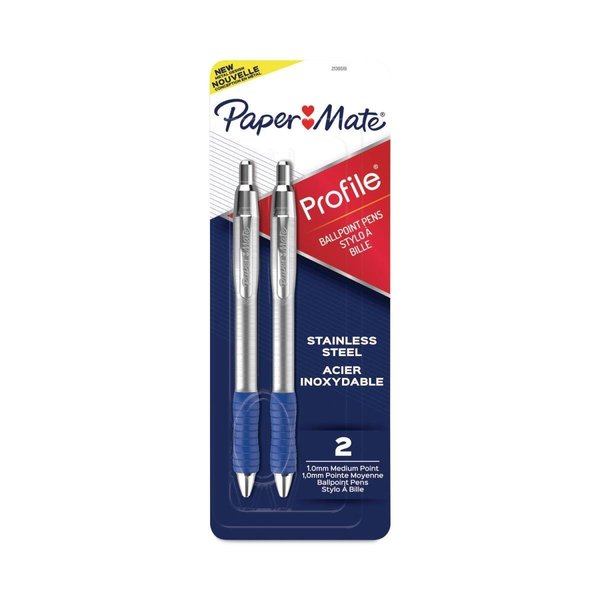 Sanford Retractable Ballpoint Pen, Blue & Silver - 1 mm PAP2130519